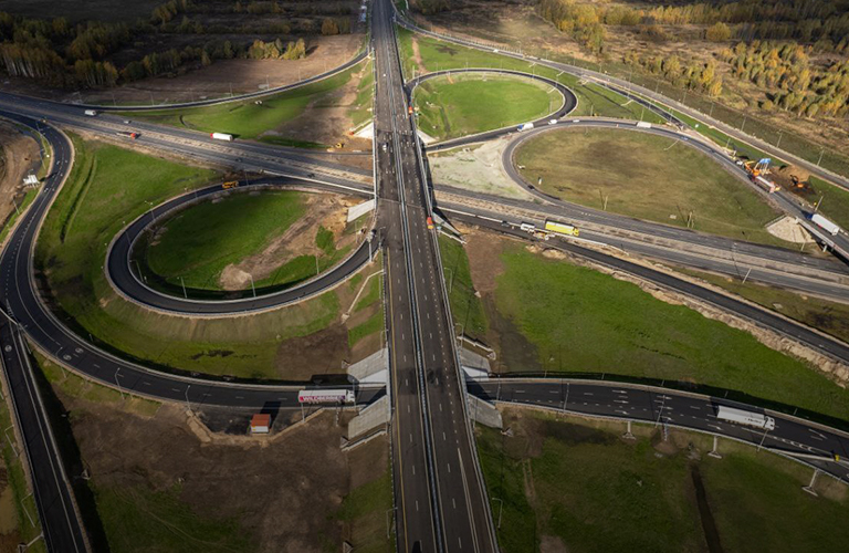 Фото развязки с высоты. Дублер Южного обхода Владимира откроют на этой неделе