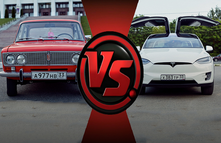 Электрокары vs ретроавтомобили — эстетичный баттл между будущим и прошлым