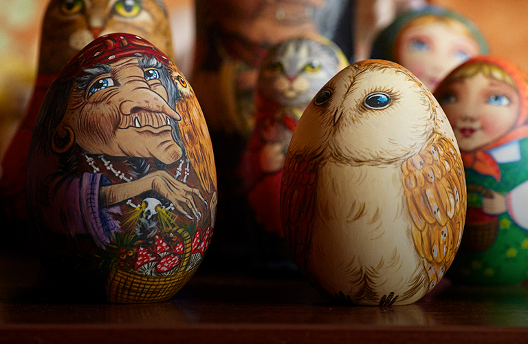 Матрешки с героями сказок: авторские работы мастерицы из Владимира