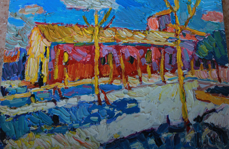 40 километров от Ван Гога. Художник Михаил Герасимов выставился во Франции