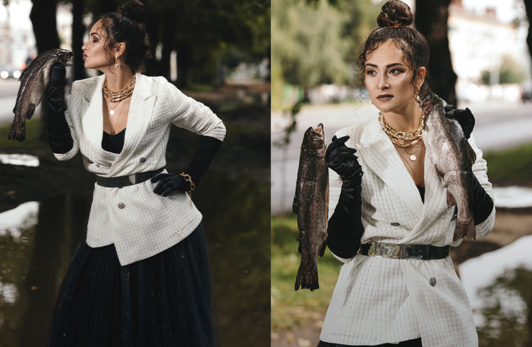Гламурная фотосессия, или Владимирские лужи во всей красе 