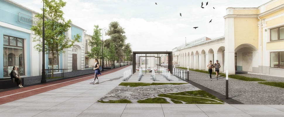 Как будет выглядеть пешеходная улица на Девической?