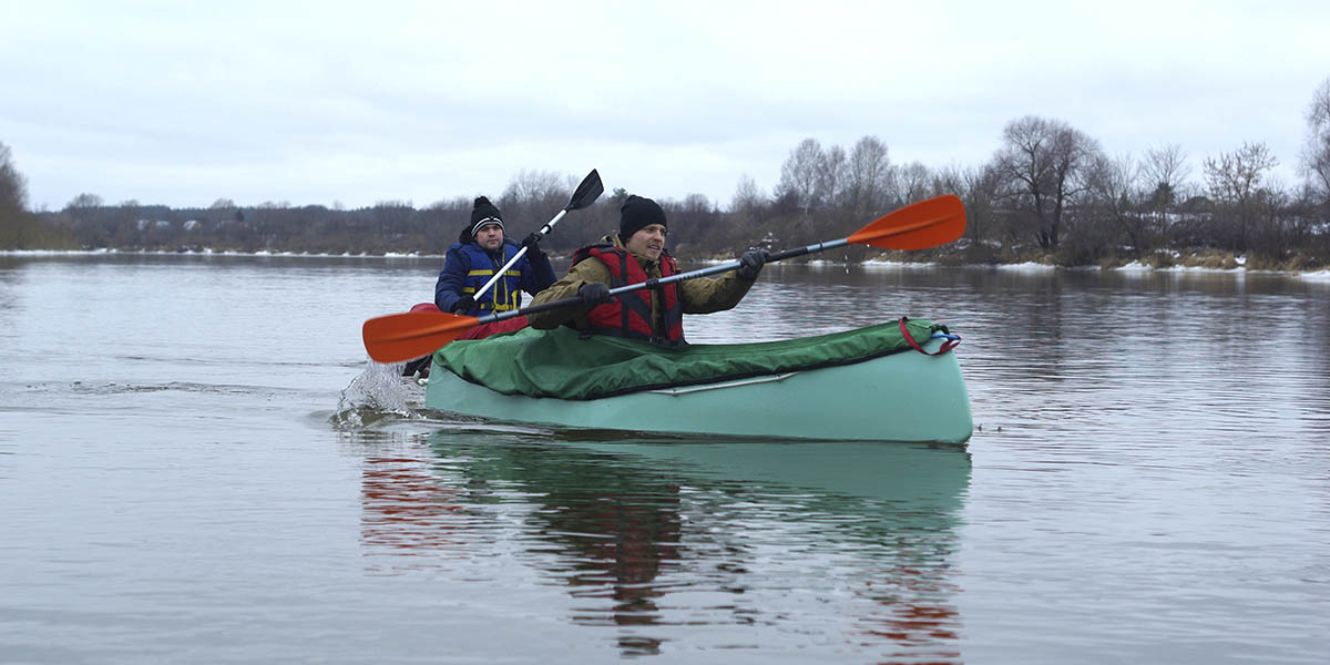 Особенности зимнего каякинга на Клязьме