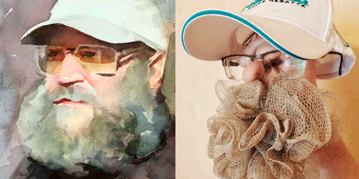 #ИЗОизоляция по-владимирски с Рембрандтом, портретом из мочалки и Gradient-ом