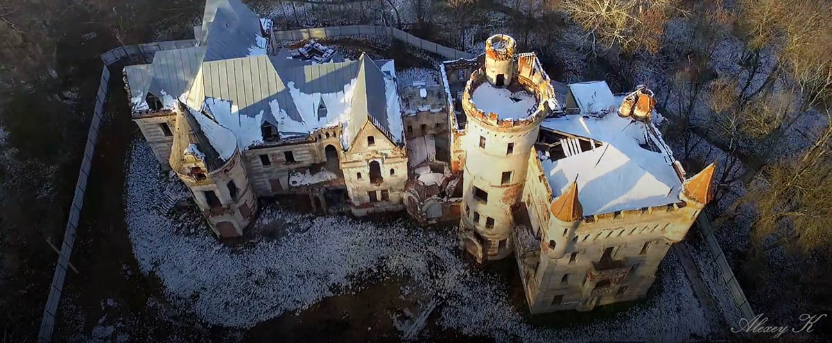 Усадьбу Храповицкого сняли с квадрокоптера