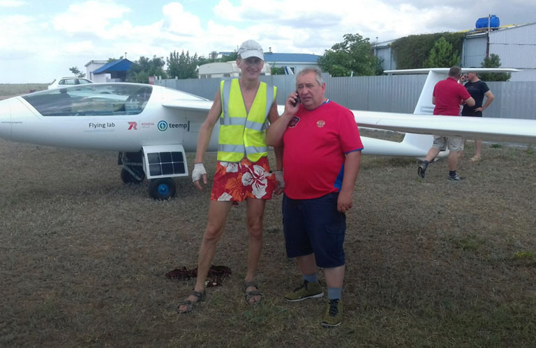 Владимирец запечатлел мотопланер Фёдора Конюхова