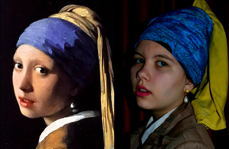 #ИЗОизоляция по-владимирски с Рембрандтом, портретом из мочалки и Gradient-ом