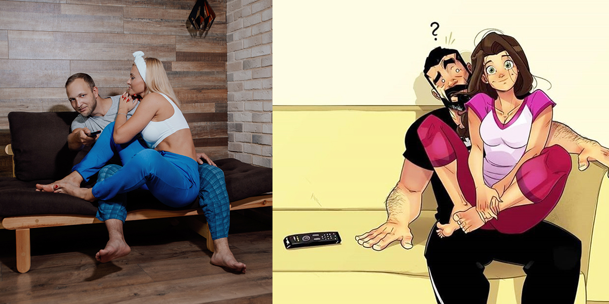 Траблы семейной жизни: владимирцы повторили серию популярных в Сети комиксов о любви