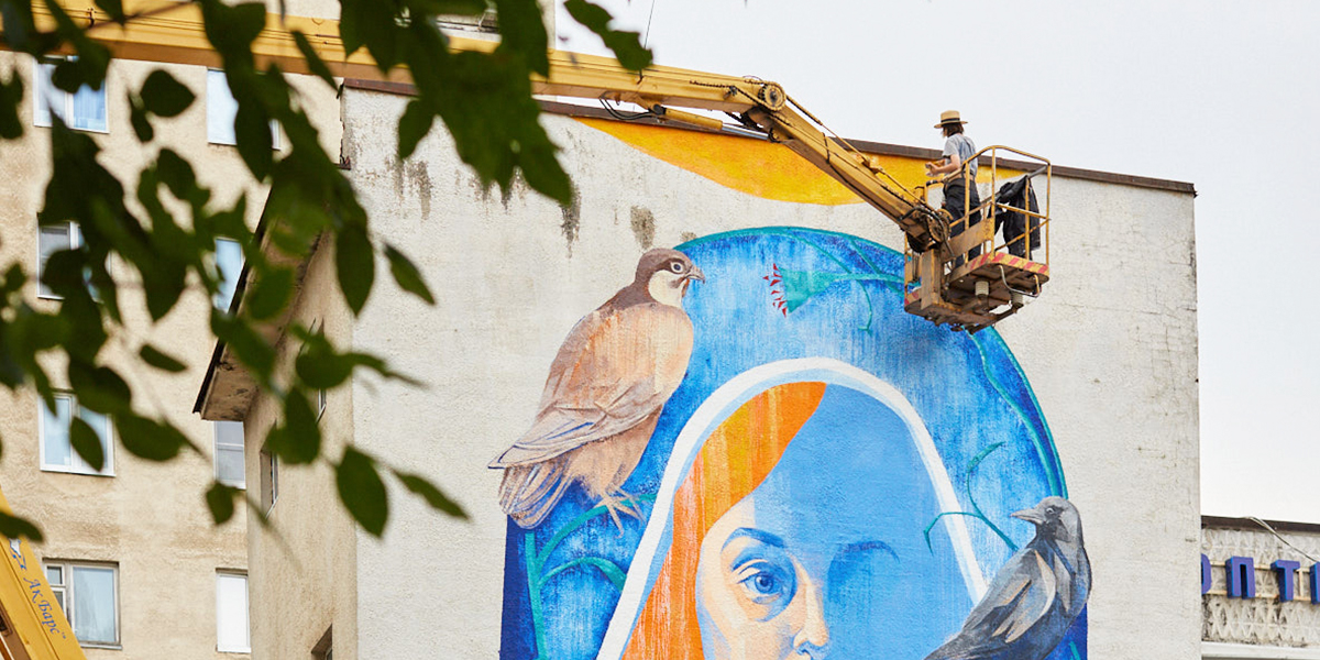 Этим летом фасады владимирских зданий украсят большим количеством масштабных рисунков