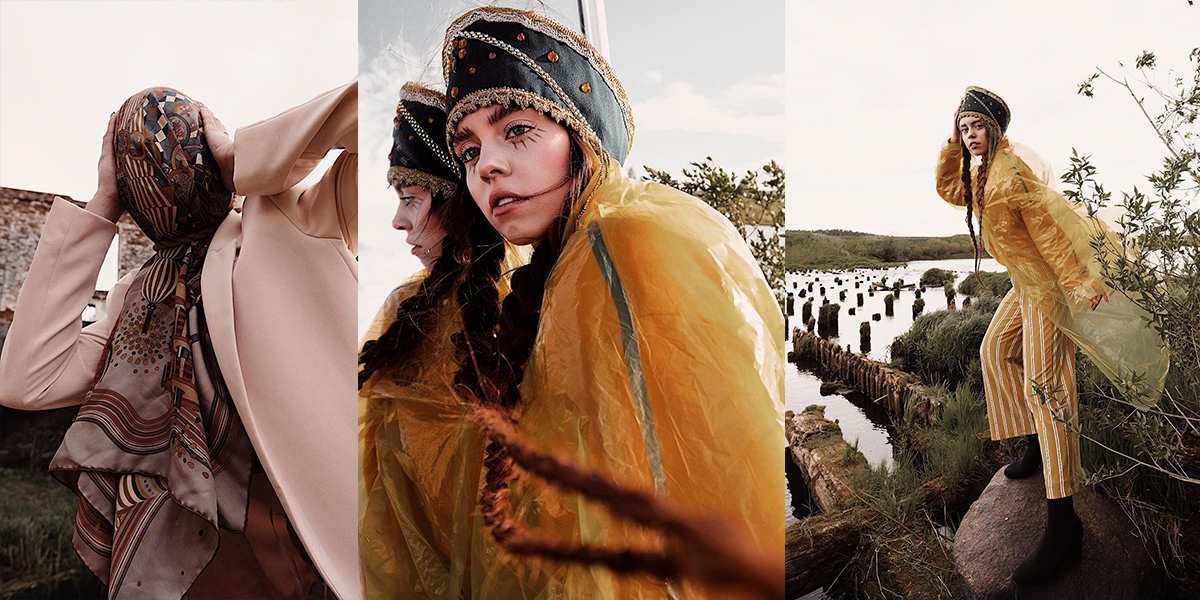 История русского фэшн по-владимирски с кокошниками и дождевиком