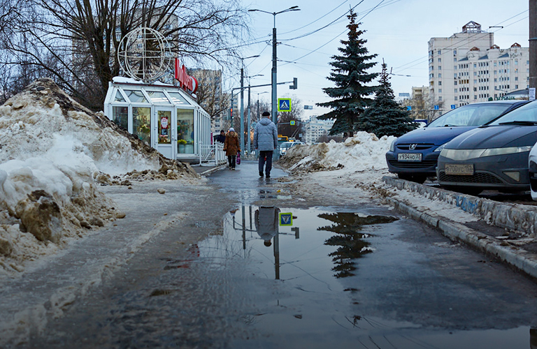 Опять капель. На этой неделе «минус» сменится на «плюс», а снег – на дожди