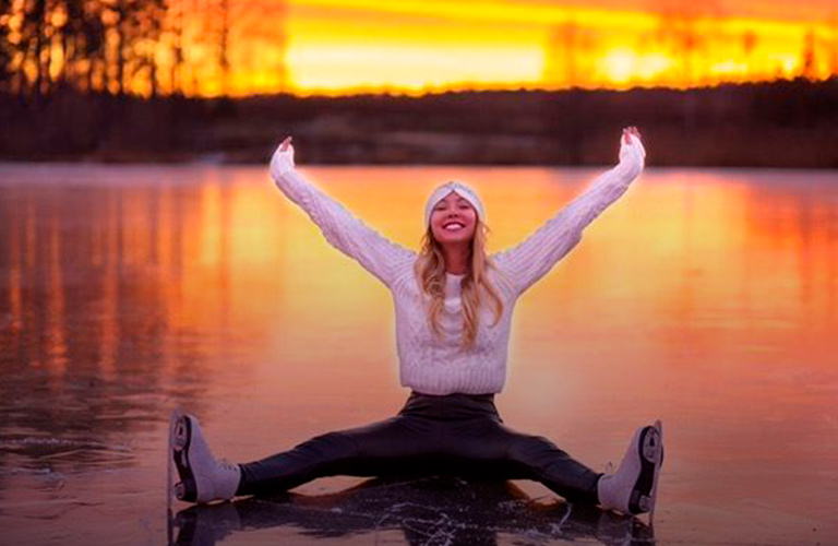 Танцы на льду, или На коньках по зеркальным водоемам