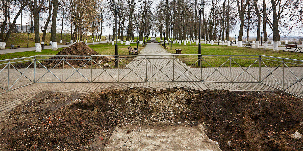 «Самый лучший Александр Сергеевич в России». Пушкин в глине готов, основание под памятник разрыли