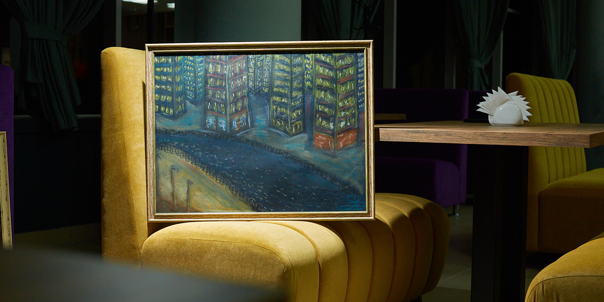 От барного клип-арта до стиля emotion: брутальный шеф-повар, рисующий пальцами