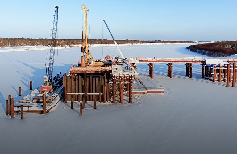 Мост через Клязьму возведут нескоро, а вот мостовой переход через Оку активно строят