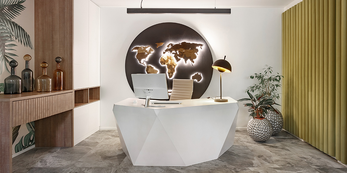 Интерьер современного офиса, или Телепортация на тропический остров