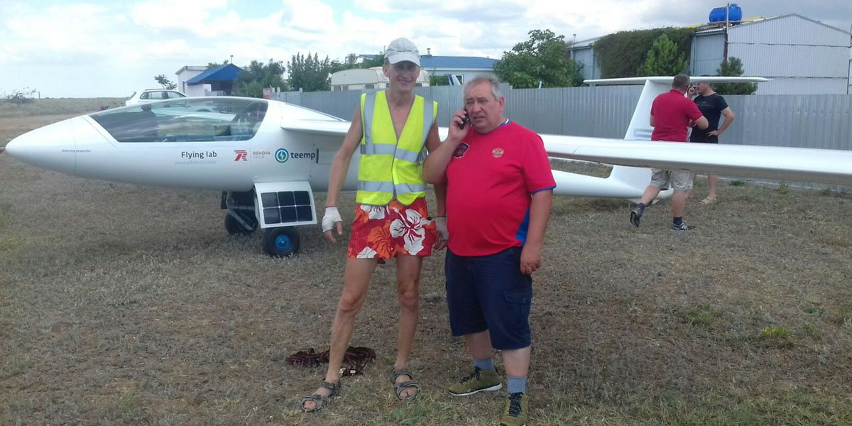 Владимирец запечатлел мотопланер Фёдора Конюхова