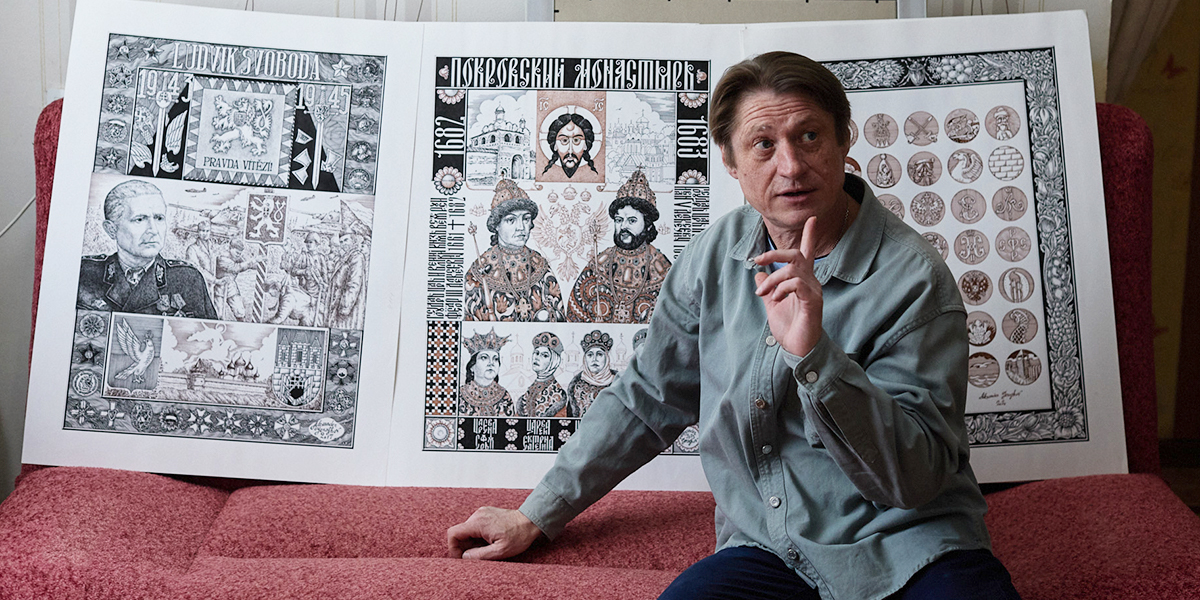 Летопись Суздаля в формате комикса и портреты русских немцев — чудеса графики Александра Ерашова