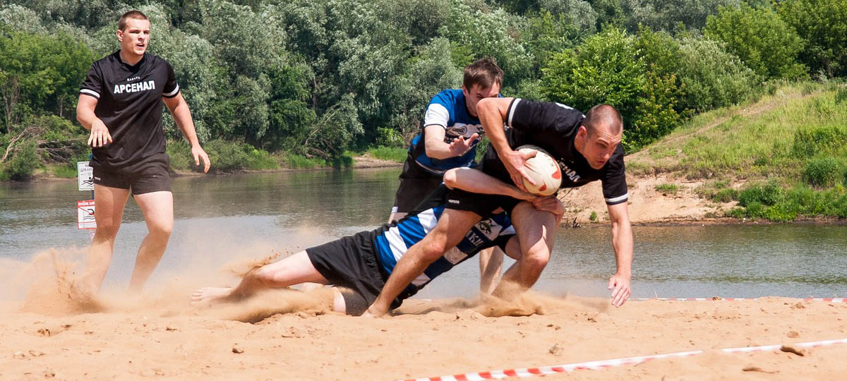 Регби на центральном пляже