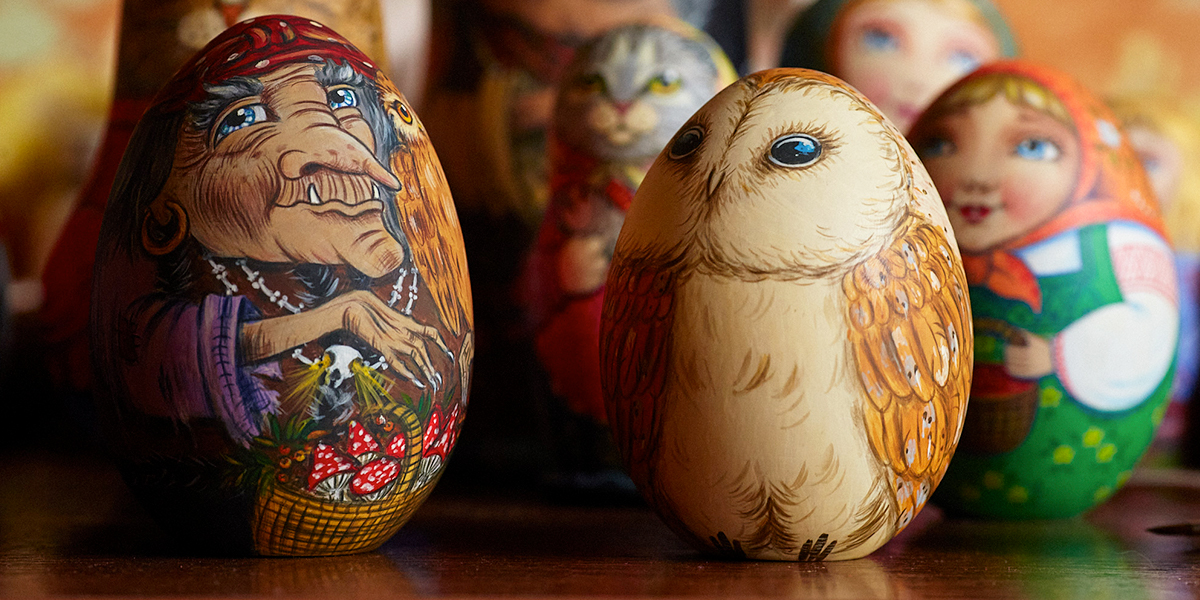 Матрешки с героями сказок: авторские работы мастерицы из Владимира