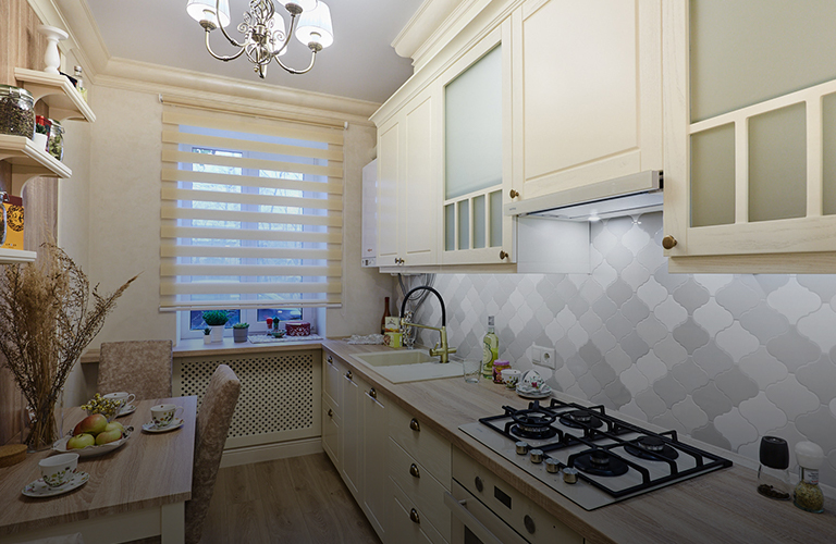 Клод Моне в ванной, или Уютный прованс в интерьере двухкомнатной квартиры