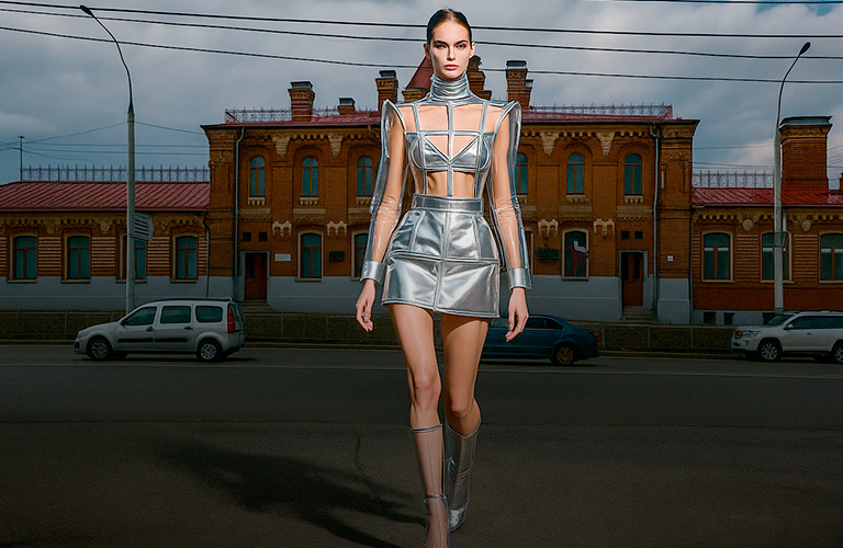 Полный фешен! Владимирские здания с помощью нейросетей примерили наряды от-кутюр