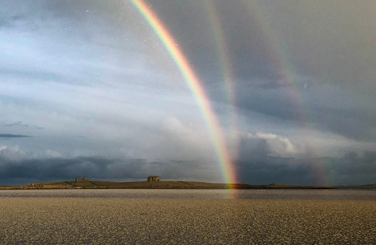 Тройная радуга! Жители области делятся фото редкого оптического явления 
