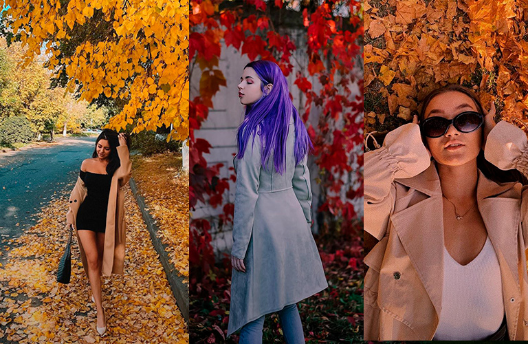 Долгожданный момент настал: фото в осенних листьях - done