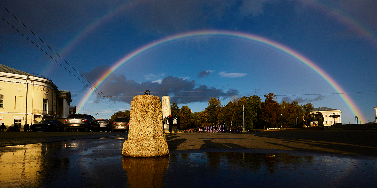 Двойная радуга над Владимиром: что предвещает красота в небе?