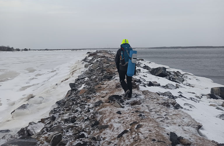 Владимирец, случайно доехавший автостопом до Северного Ледовитого океана