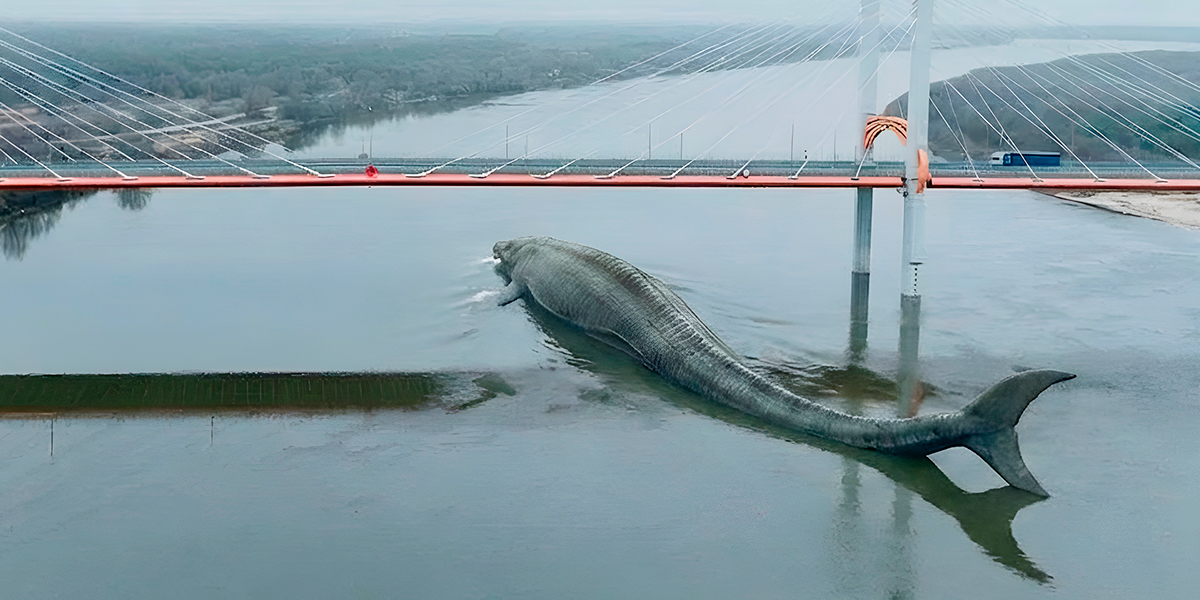 Ихтиозавры в Муроме: дорожники пофантазировали, как выглядела бы трасса М-12 миллионы лет назад