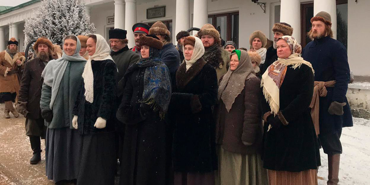 На завершающие съемки “Угрюм-реки” в Суздале привезли снег