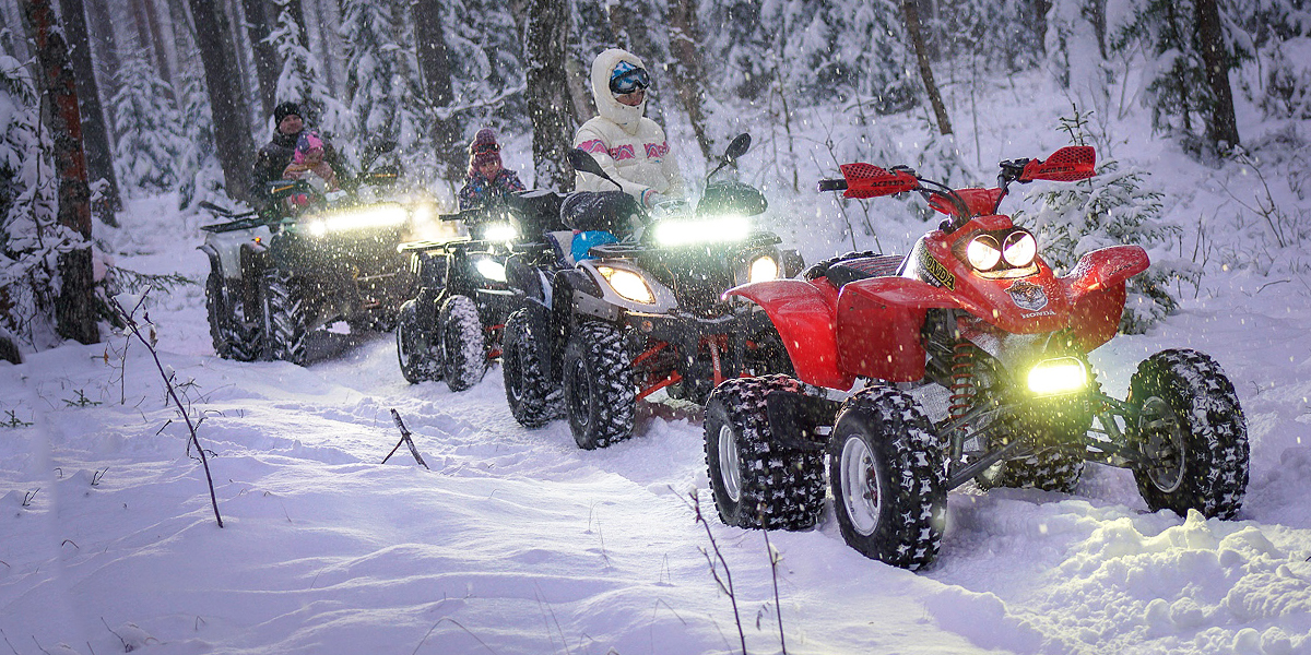 Путешествие на квадроциклах, или Квест в лесу. Планируем новогодние  каникулы на свежем воздухе