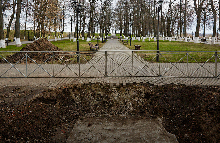 «Самый лучший Александр Сергеевич в России». Пушкин в глине готов, основание под памятник разрыли