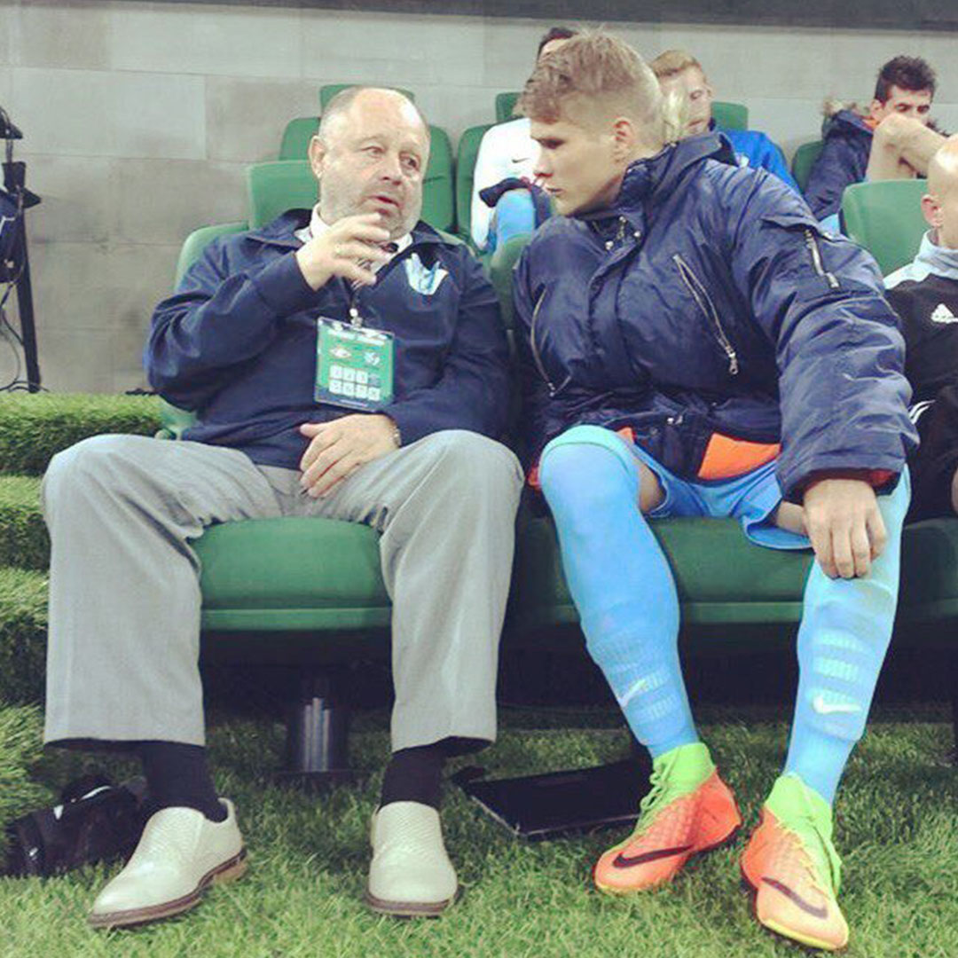 Дмитрий Агапцев на съёмках фильма "Тренер"