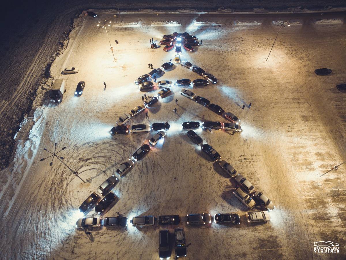 Флешмоб автолюбителей во Владимире