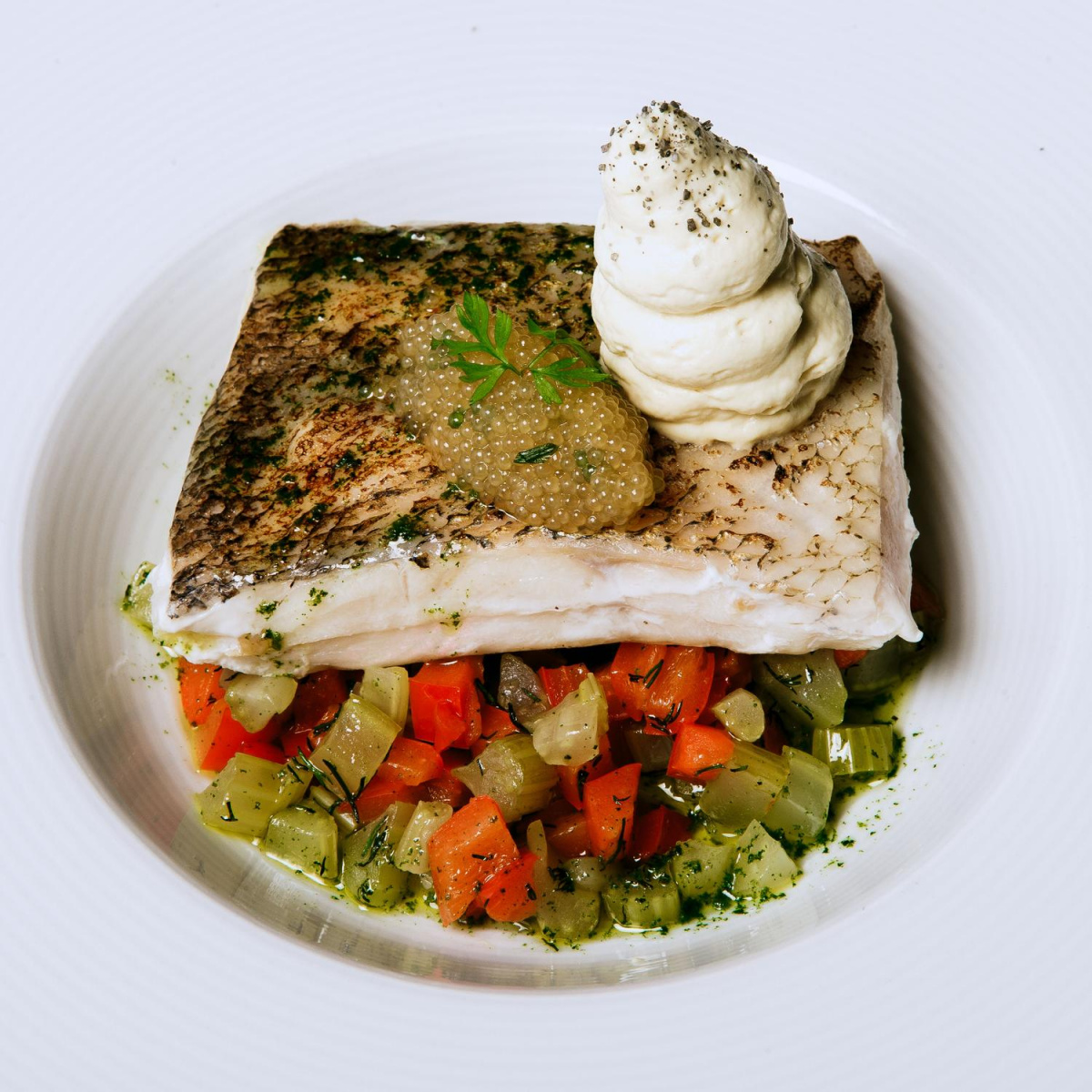 Рыбное меню в ресторане "Круча"