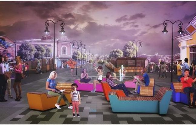 Как будет выглядеть пешеходная улица на Девической?