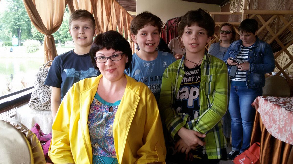 Ольга Ковалева на съемках Ералаша