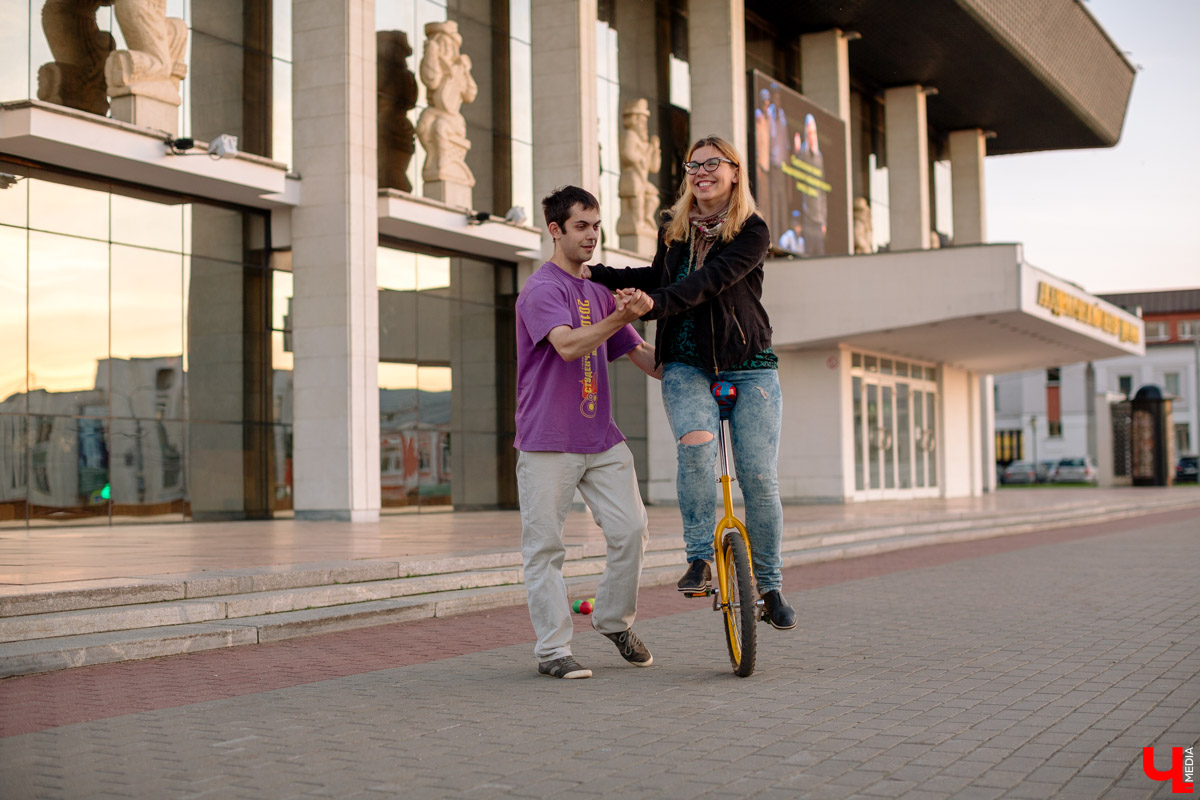 По Владимиру на уницикле