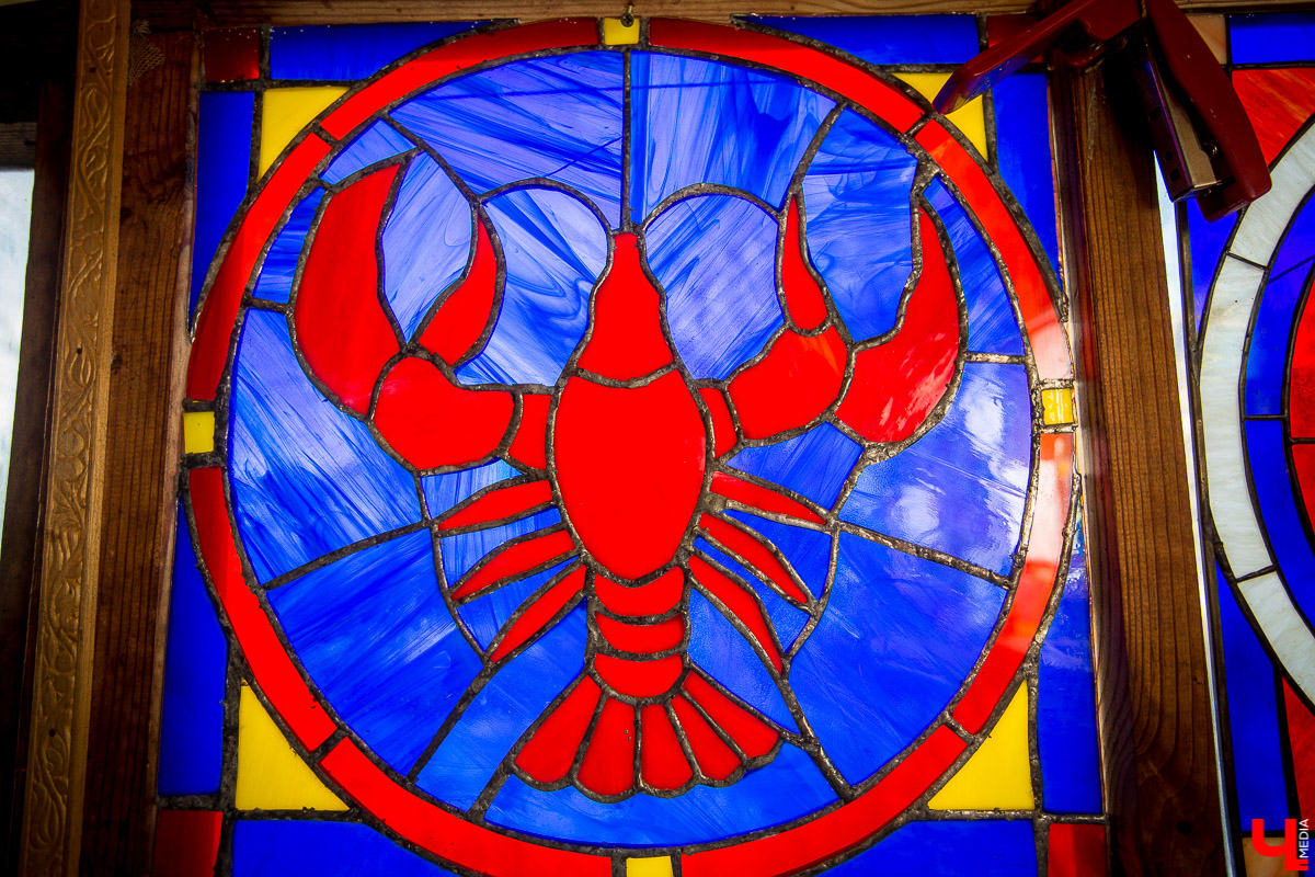 Витраж работы Сергея Ставского