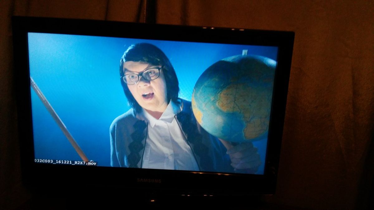 Ольга Ковалева на съемках Ералаша