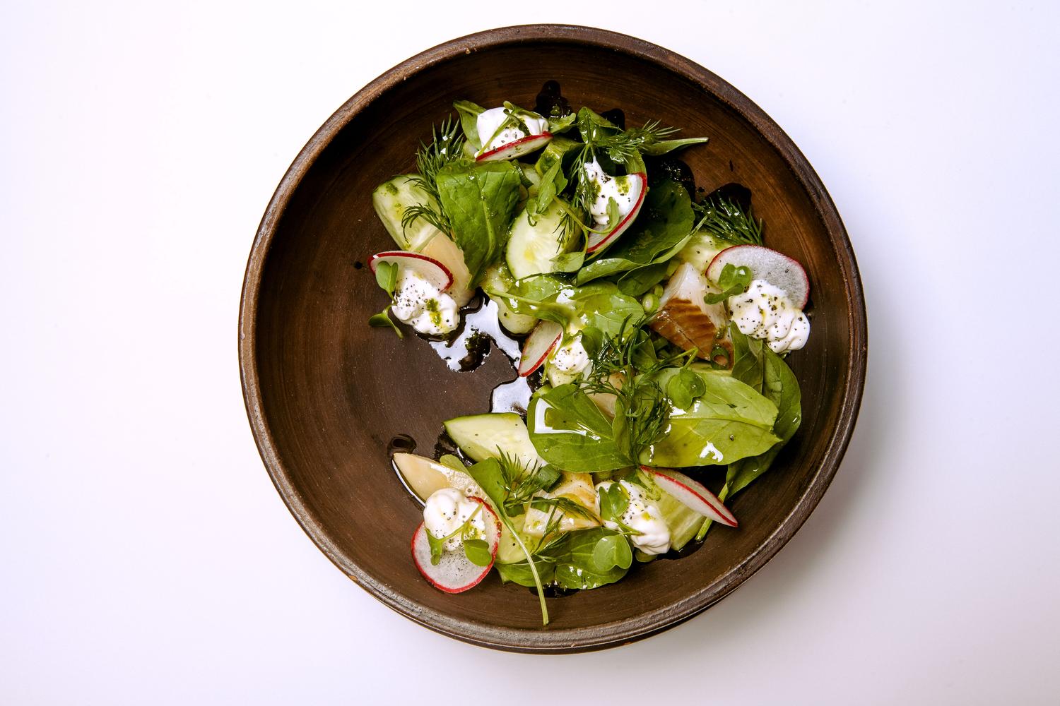 Салат с муксуном