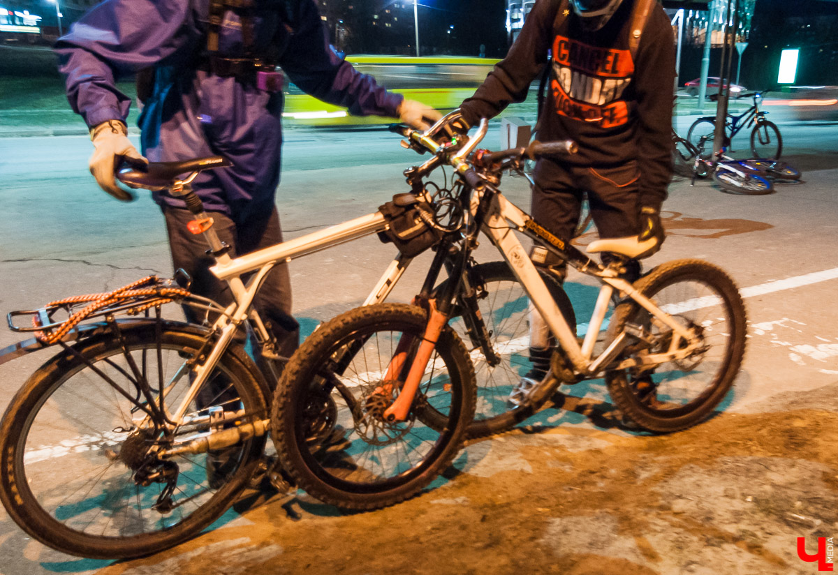 Ночной тест-драйв велодорожек во Владимире