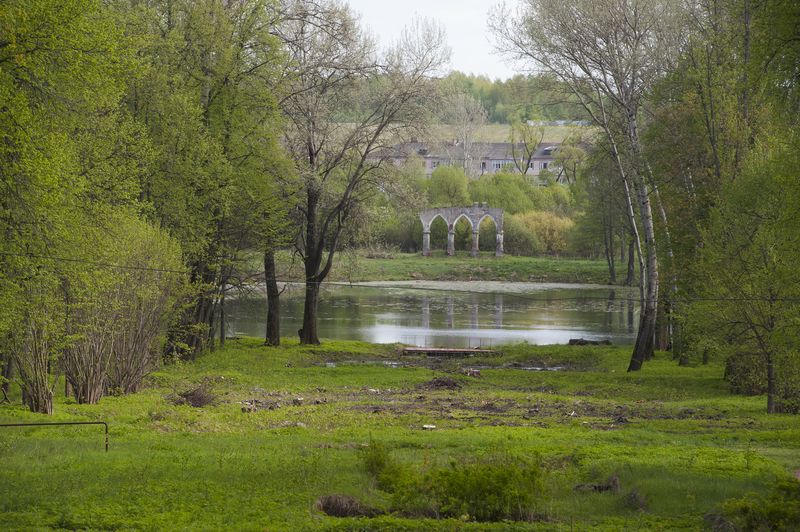 вид на каскад