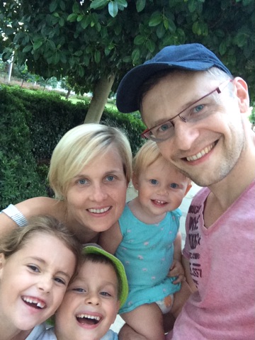 Екатерина Смирнова с семьёй