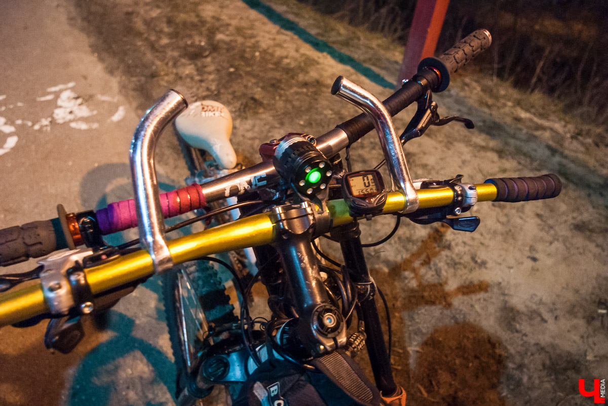 Ночной тест-драйв велодорожек во Владимире