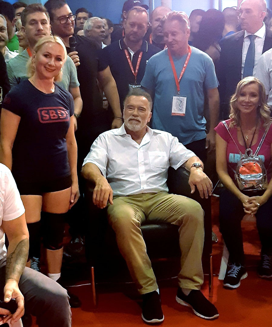 Пауэрлифтер Инна Филимонова из Коврова встретилась с Арнольдом Шварценеггером