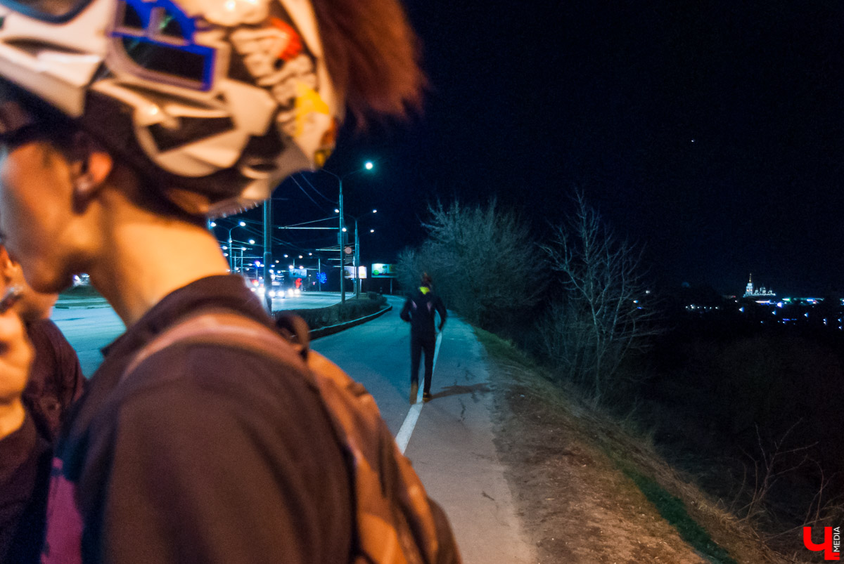 Ночной тест-драйв велодорожек во Владимире