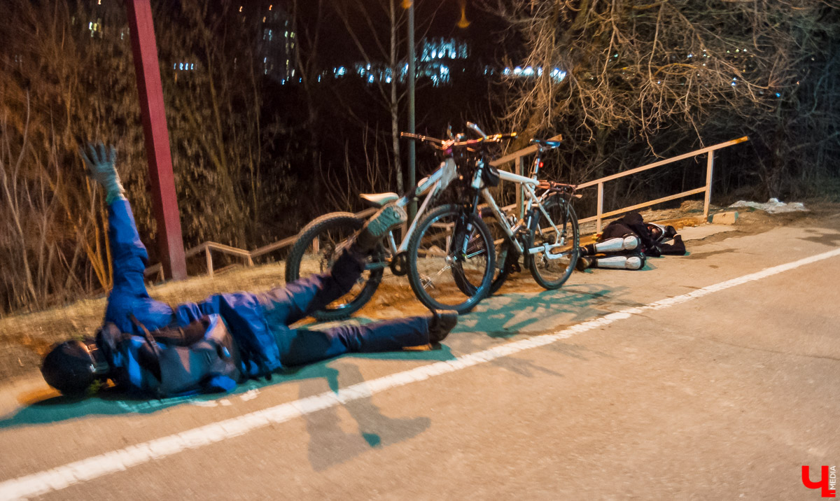 Ночной тест-драйв велодорожек во Владимире